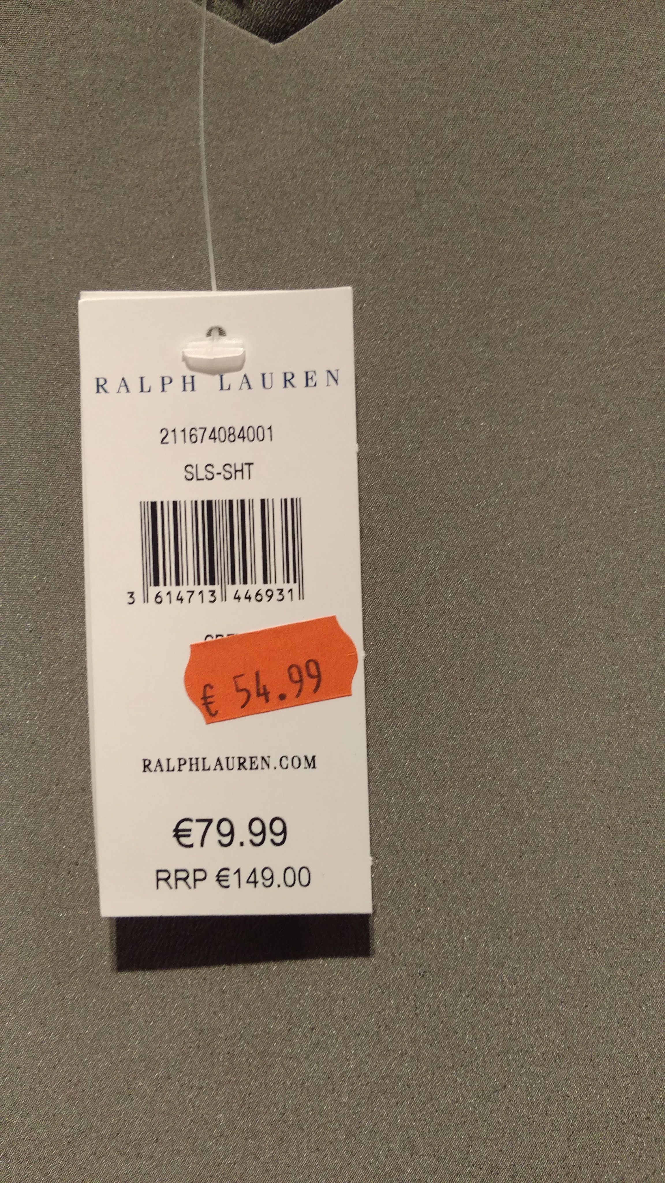 ralph lauren price tag