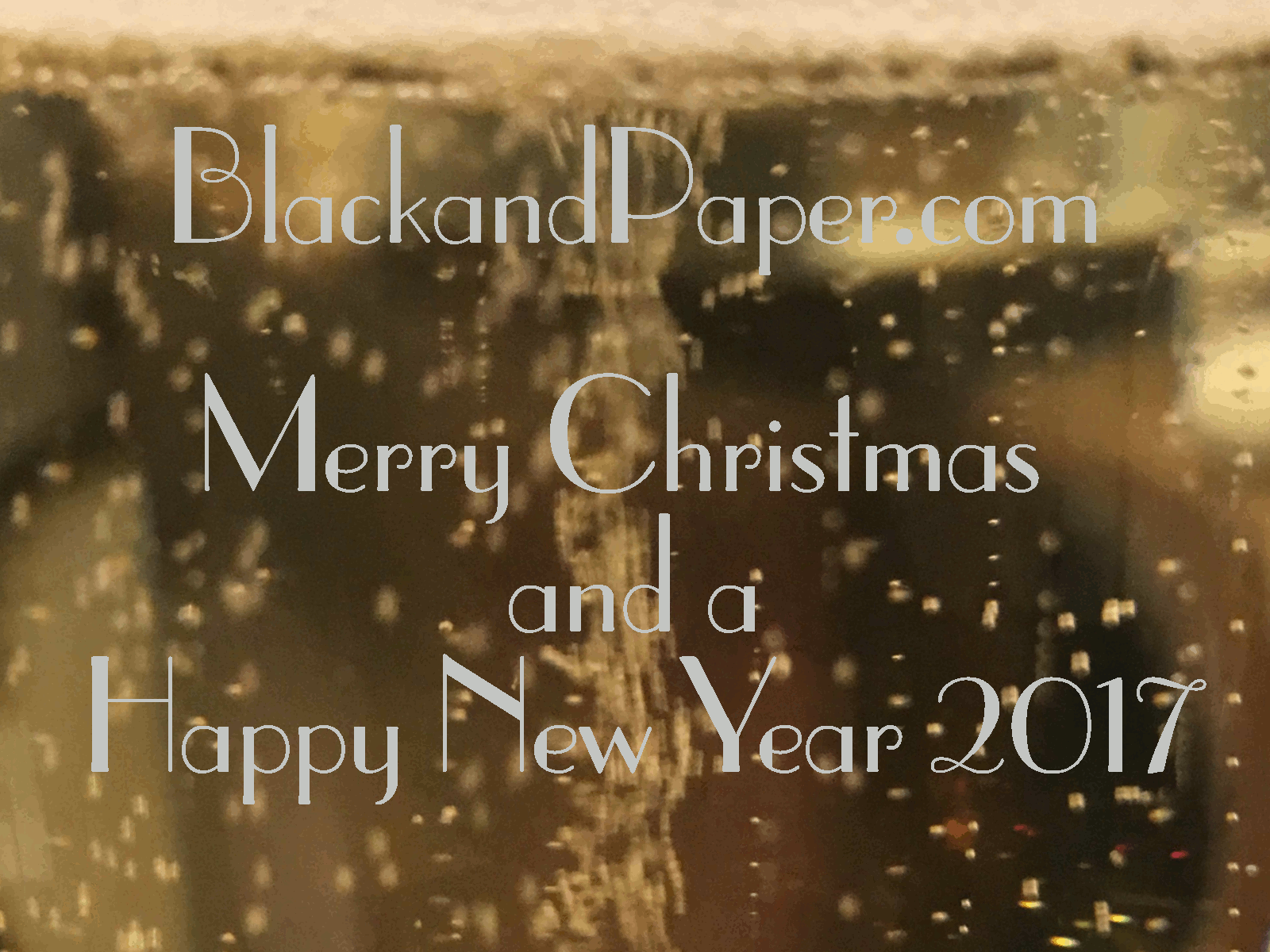 Happy Holidays from Black and Paper