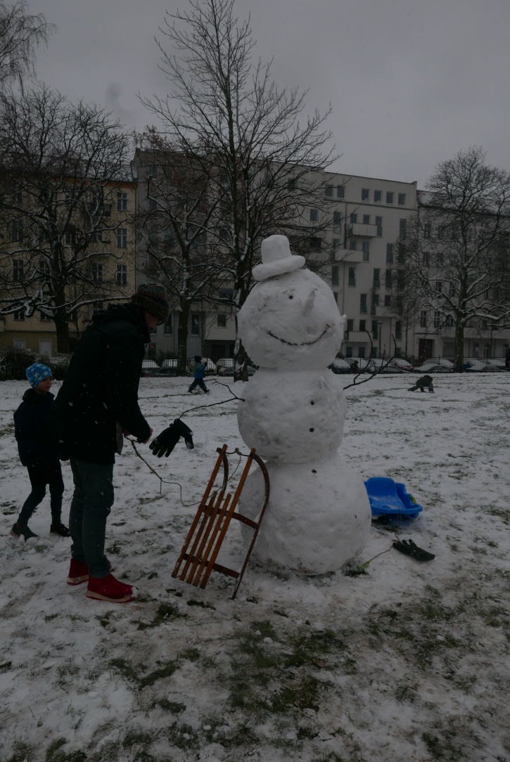 Snow man in the Park